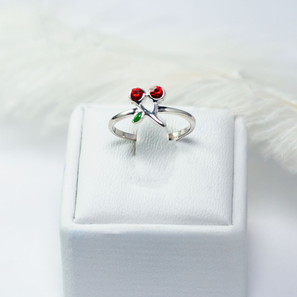 NHẪN BẠC NỮ NgọcHY, NHẪN CHERRY NGỌT NGÀO Ni51